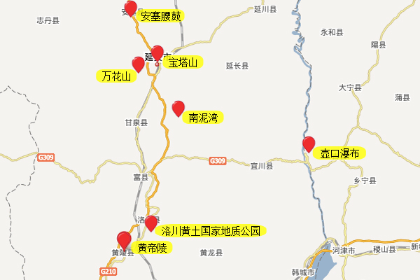 延安南泥湾地图图片